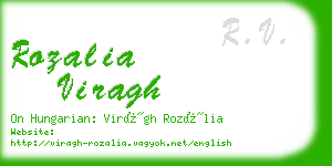 rozalia viragh business card